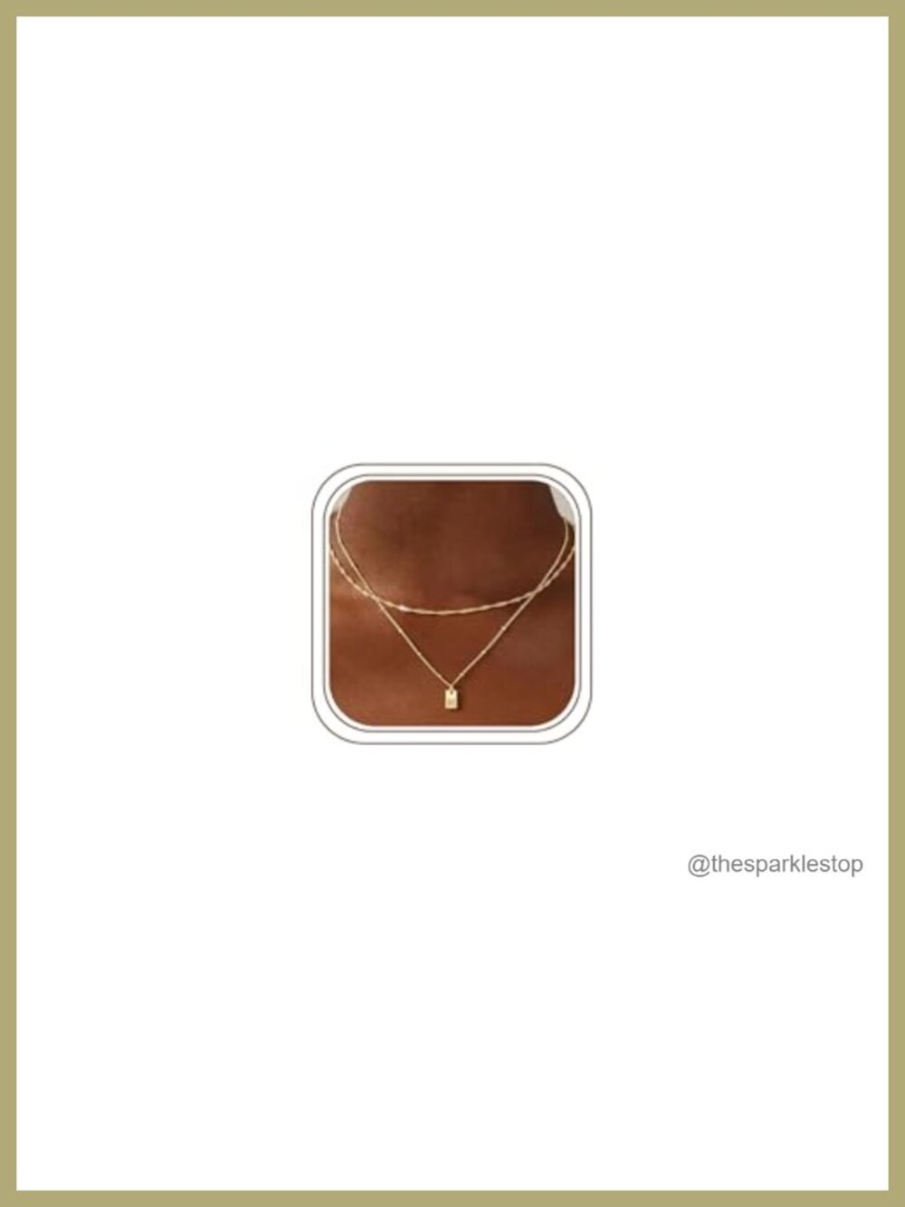 14K-Gold-Plated Layered Initial Necklace for Women